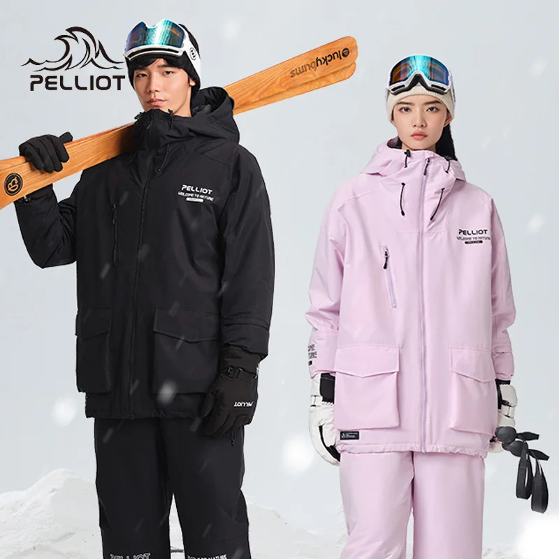 

Pelliot Men's Ski suit Winter Jacket Women's WaterProof Breathable Snowboard Windbreakers Skiing Suit Outdoor Coat Female pants