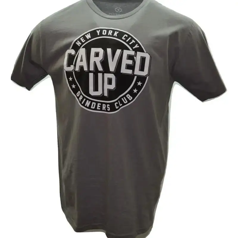 New York City Carved Up Grinders Club Gray Plus Minus Hockey T Shirt