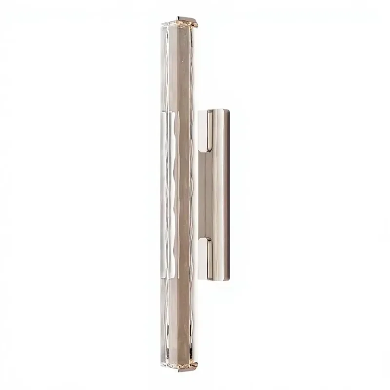 Modern Solid Brass Crystal Wall Lamp Nordic Style Indoor Lighting Fixture For Living Room Bedroom Hotel Bedside Decor Simple