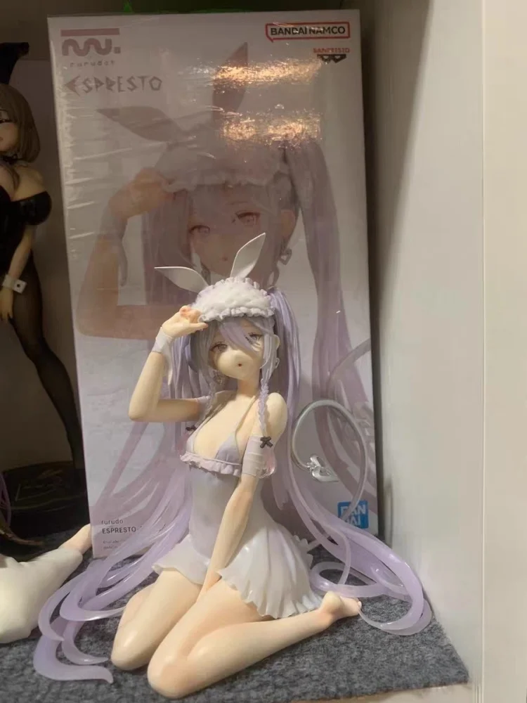 شخصية بانداي أنيمي إيف سليبي باني جيرل من مادة بي في سي - لعبة مجسمة قابلة للجمع لتزيين سطح المكتب لهدايا أعياد الميلاد