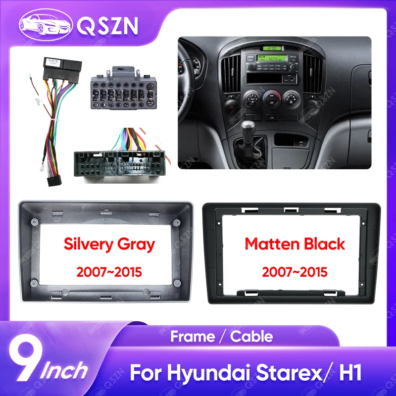 

QSZN 9 inch Car Radio Fascia For HYUNDAI STAREX/H1 2007-2015 Auto Stereo Audio Player Install Dash Panel Frame Kit