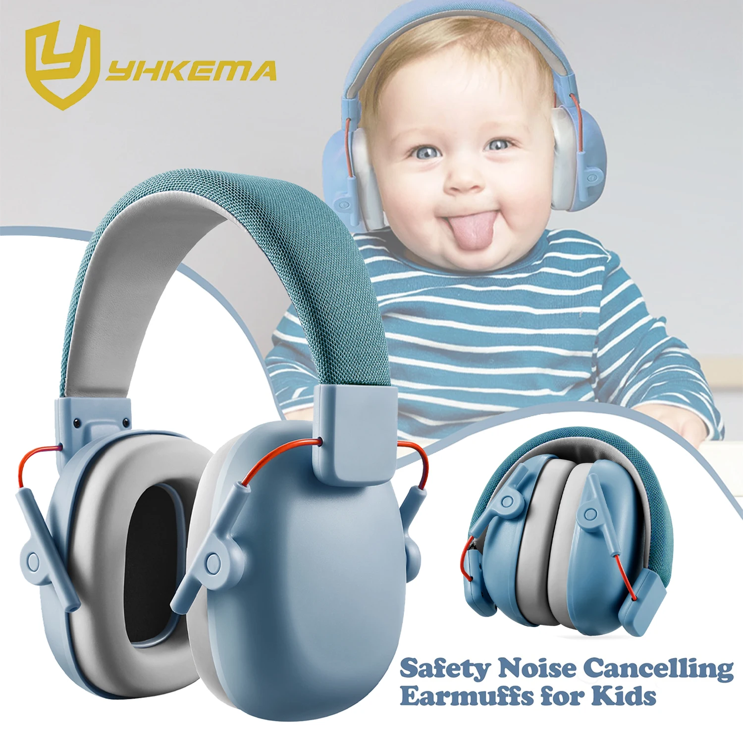 

Наушники YHKEMA с шумоподавлением для детей SNR 27 дБ, наушники с защитным шумоподавлением для аутизма, детей, малышей, новинка