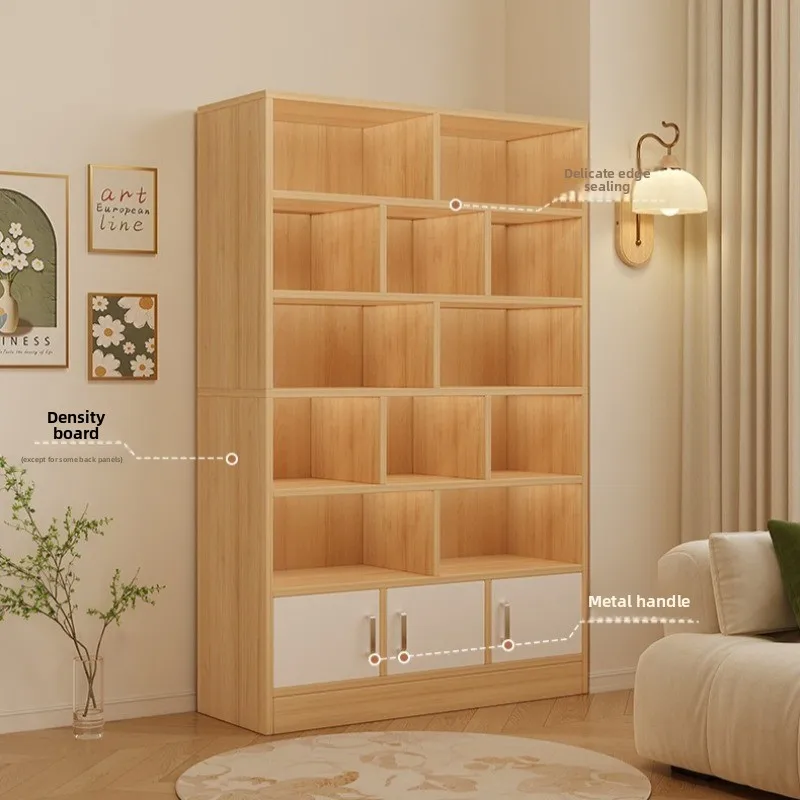 

Прочная книжная полка от пола до потолка, встроенный шкаф для хранения, современный многоярусный стеллаж для дома с большой вместимостью.