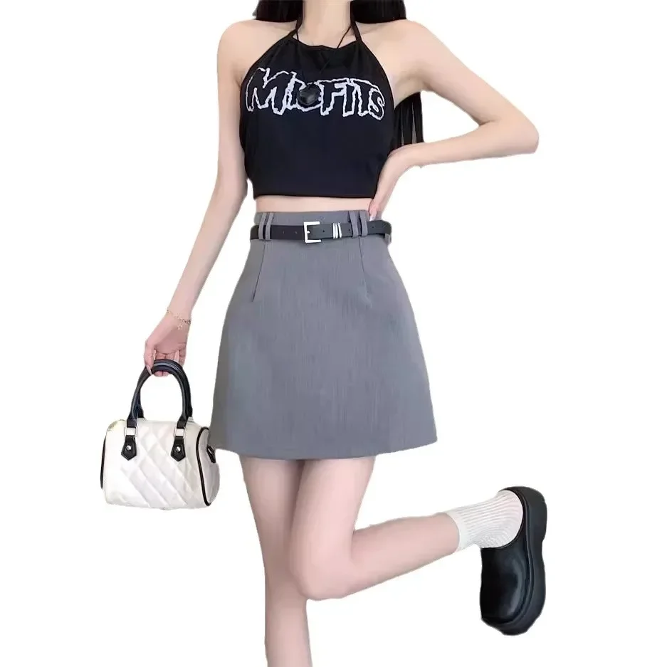 Elegant High-waisted Casual Short Skirt For Women Summer New Style Spicy Girl Fashion Trendy Hippy Skirt