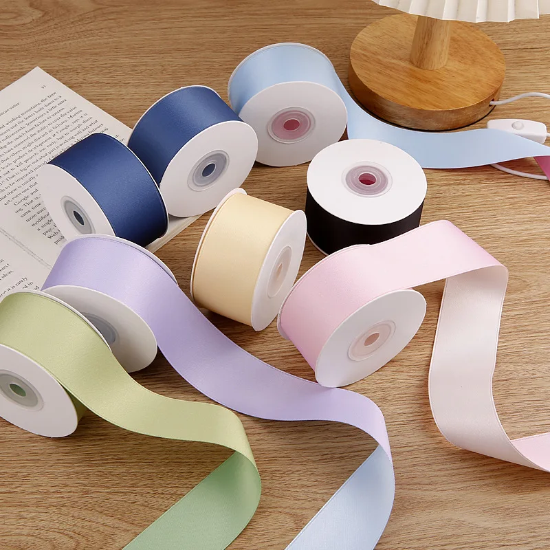 10 Yards 38MM Polyester/Cotton Two-Color Ribbon DIY Handmade Material Ribbon Hair Bows DIY Crafts Handmade Accessories