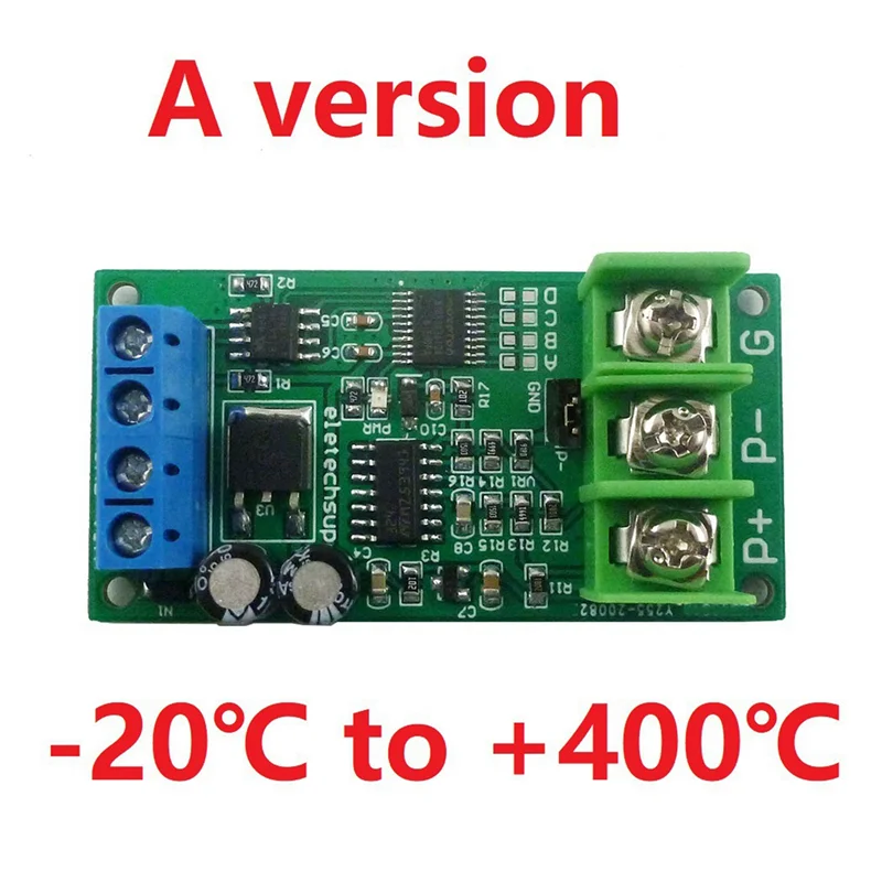 3X DC 8-25V PT100 Platinum Thermal Resistance To Temperature Converter RS485 Modbus RTU RTD Sensor Module Kit PTA9B01-BCBW