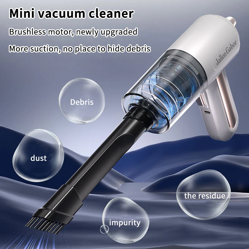 Aspirapolvere wireless Aspirazione potente Aspirazione e soffiaggio ad alta potenza Aspirapolvere portatile a doppio uso per peli di animali domestici in auto