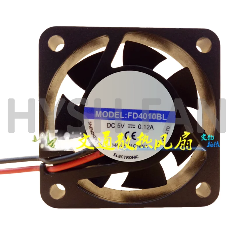 MODEL:FD4010BL DC5V 12V 24V DC 2-wire Cooling Fan 4 Cm