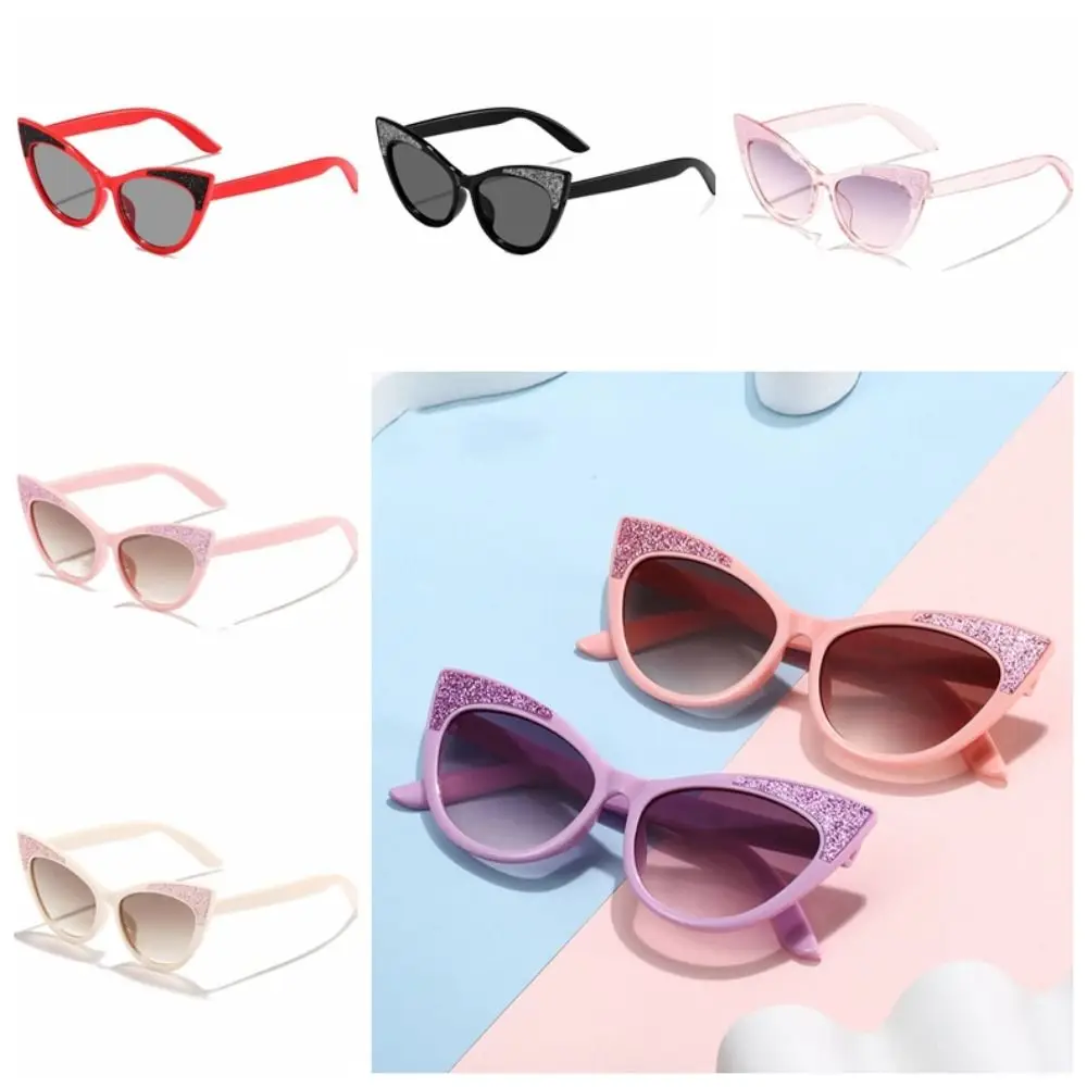 Shades Eyewear Cat Eye Sunglasses Anti Radiation Glass Kid Sunglasses Blocking Sunglasses Photography Props Sun Protection