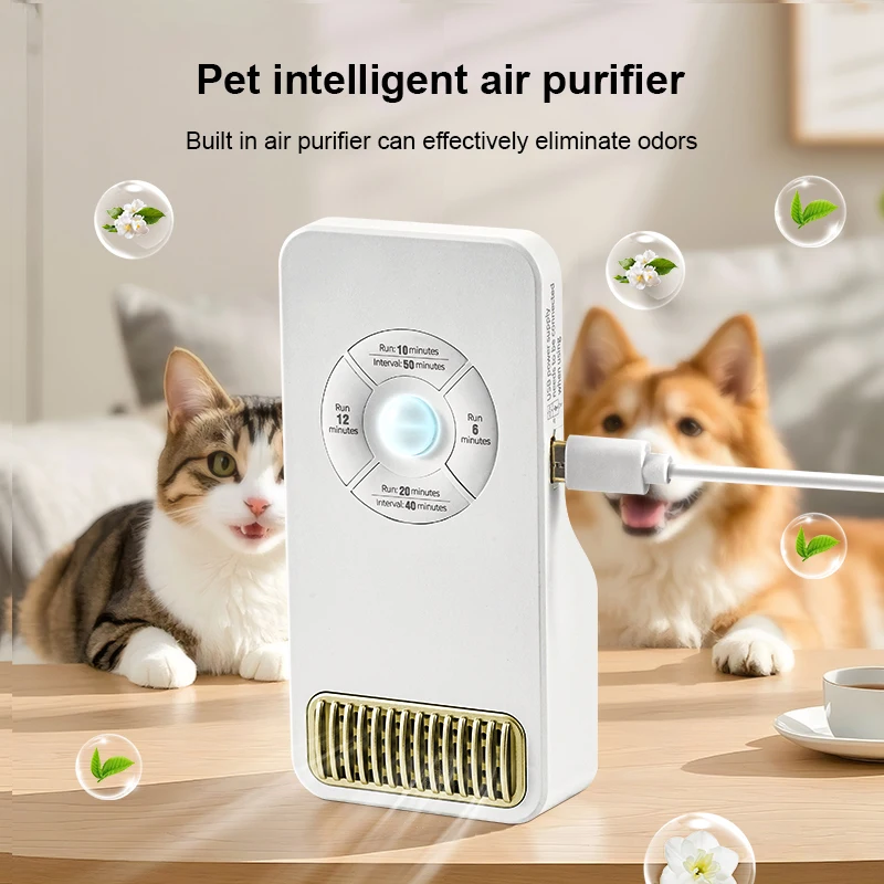 1 unidade, purificador de ar para casa inteligente, sensor integrado, desliga automaticamente, funciona sem necessidade de manutenção, uso com plugue USB, alta potência