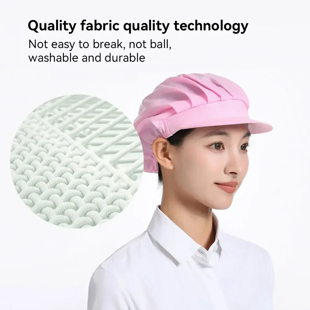 Factory Workshop Breathable work Short eave hat Catering kitchen Chef hat Waiter Hygienic food men men baking Baking cap