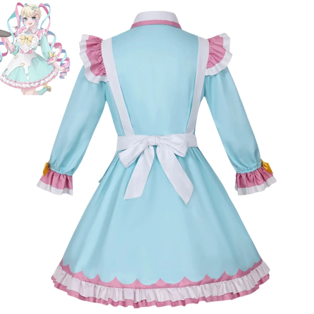 Anime Spel Behoeftig Meisje Overdosis Ame Chan Kangel Cosplay Kostuum Pruik Lolita Meid Jurk Vrouw Kawaii Halloween Kerstpak