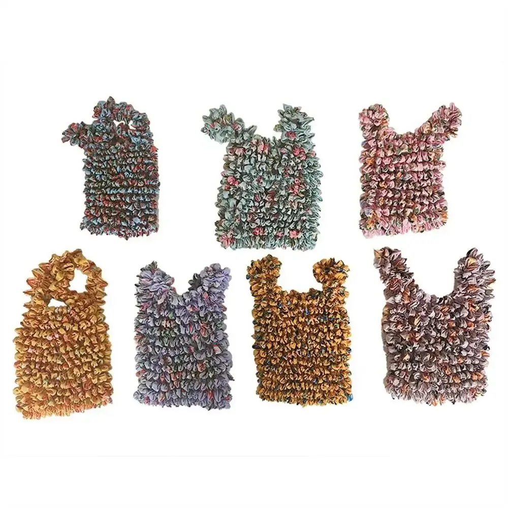 

Sweet Bubble Foldable Stretch Bag Elastic Expansion Handheld Shopping Bag Tote Bag Reusable Floral Paddy Bag Snack