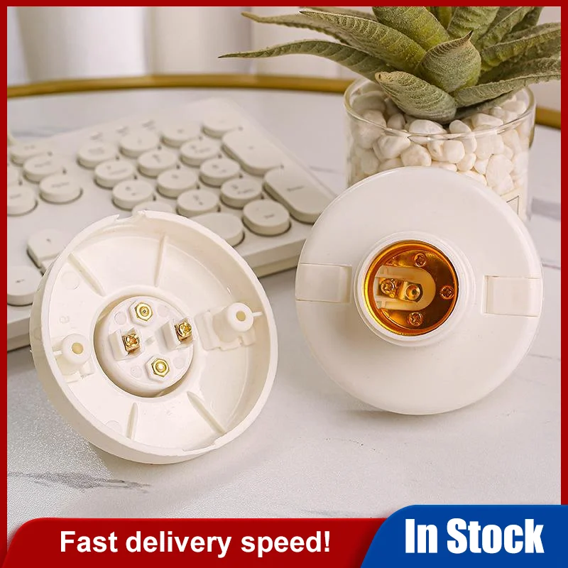1/3/5PCS E27 Screw Cap Socket Light Bulb Holder For Ceiling Fan White Ceiling Light Lamp Bulb Fixing Base Stand