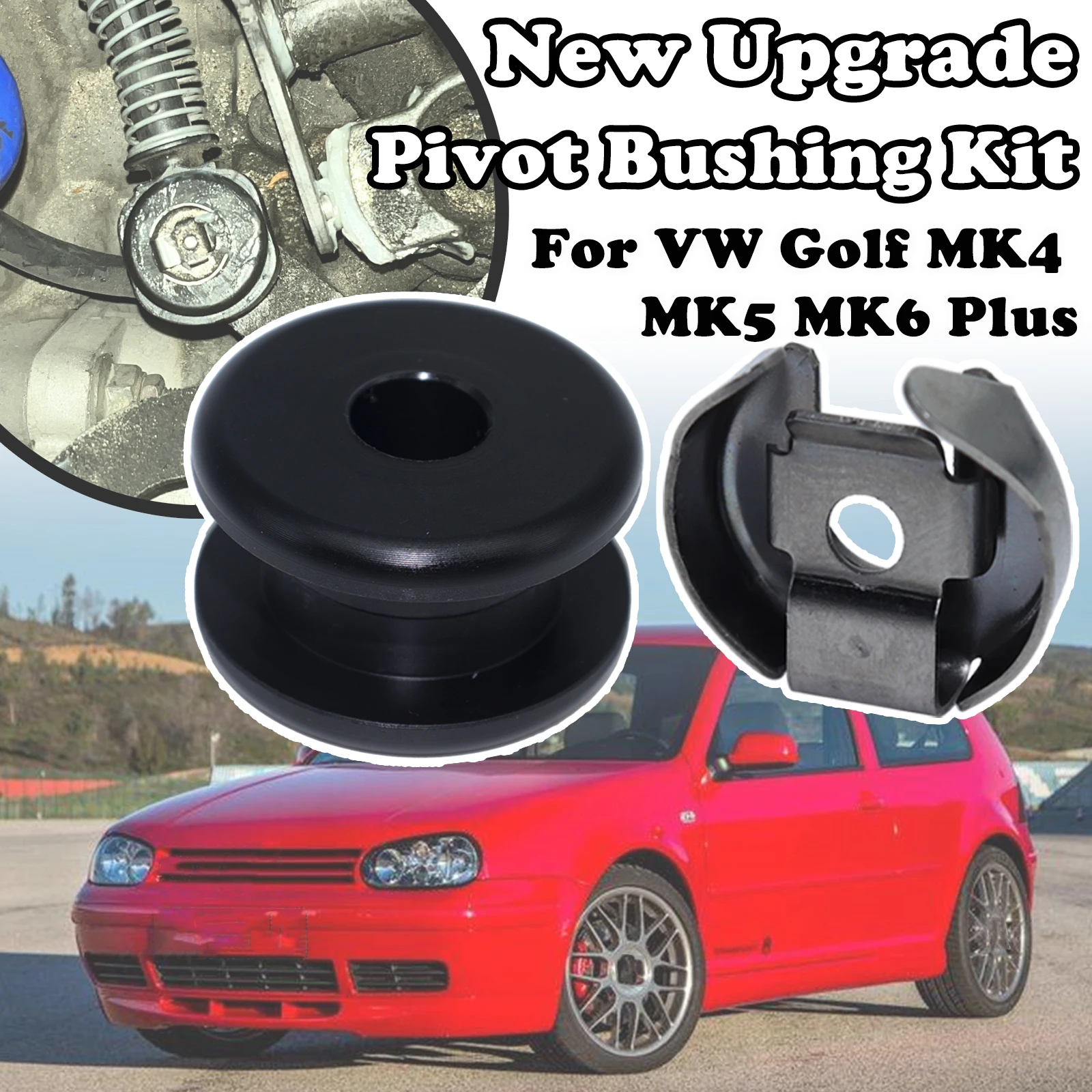 New Pivot Bushing Kit For VW Golf MK4 MK5 MK6 Plus Manual Gear Selector Shift Cable end Strengthen Lock Washer Retaining Clip