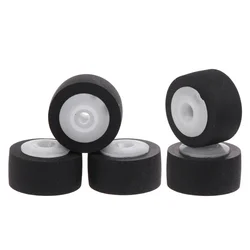 5pcs Replacement Pulley Wheel Low Noise Tape Recorder Rubber Pinch Roller Pressure Cassette Belt Pulley Rubber Coated Roller