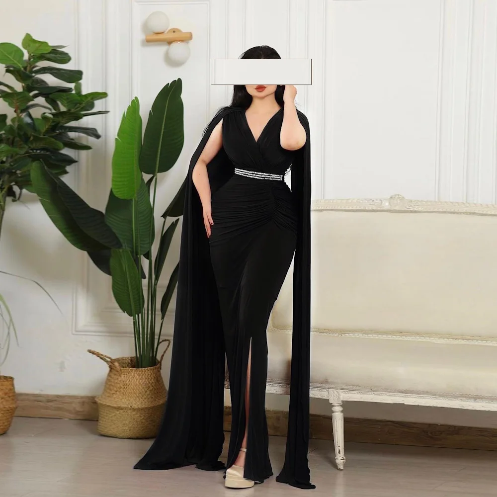 

Mignon Satin Mermaid Prom Gown Sweetheart Evening Belt Floor-length Ruffle Formal Cap-straps Elegant Party Dress for Women 2023