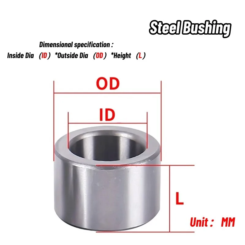 5PCS Inner Diameter 4MM Outer Diameter 6/7/8/10/12MM High-strength and Wear-resistant Sleeve