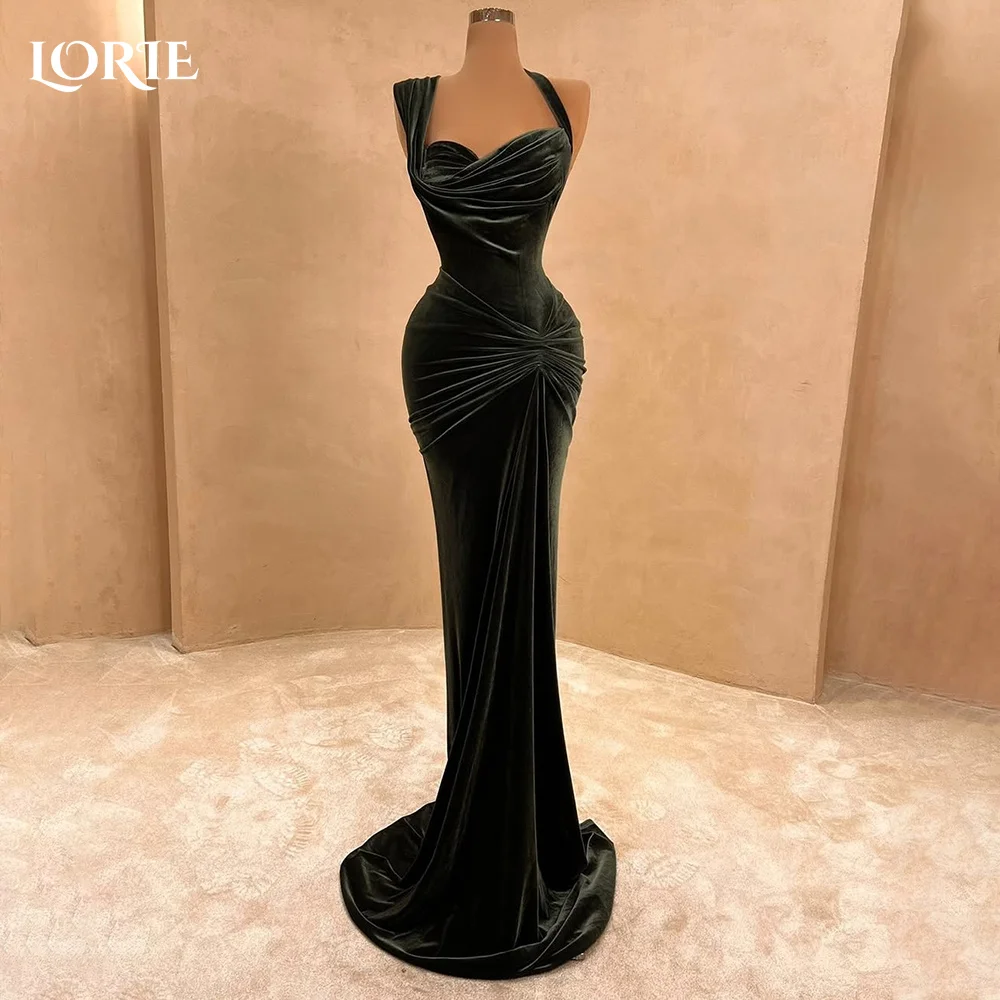 

LORIE Sweetheart Saudi Mermaid Evening Dresses Bobycon Spaghrtti Straps Prom Dress Elegant Arabia Customized Dubai Party Gowns