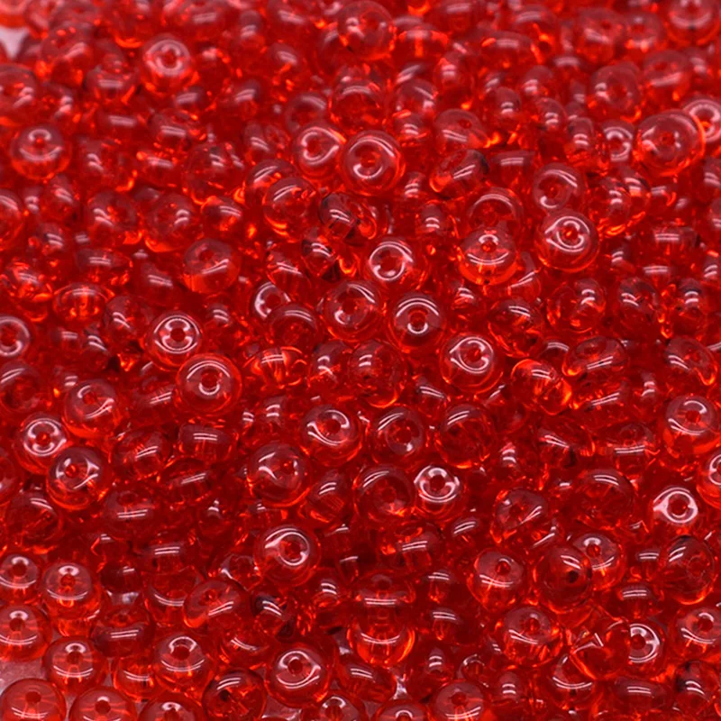 6x3mm 100pcs Wheel Shape Crystal Glass Beads Charm Red pink Glass Loose Beads For Jewelry Making DIY Earring Necklace
