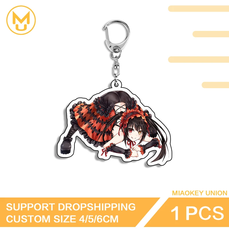 Alluring Prone Posture Tokisaki Kurumi Key Chains Monstrous Hot Selling Customized Jewelry Suitable For Back To School Gifts