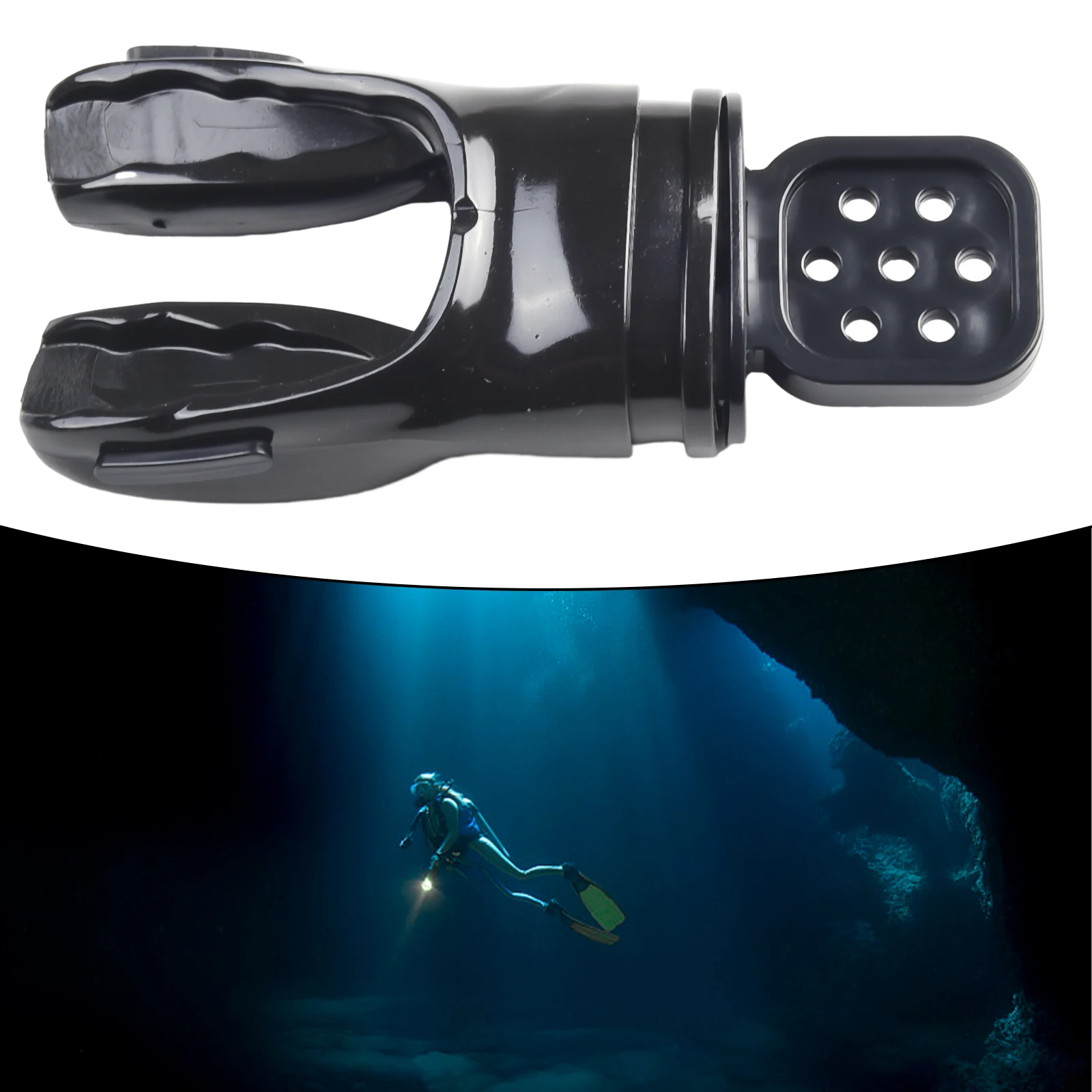 Regulador de Snorkel no tóxico, boquilla de buceo, boquilla de mordida moldeable, tubo de respiración de segunda etapa, accesorios de silicona