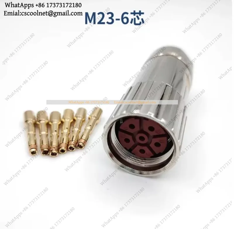 JS03 1Pcs M23 Connector Plug 6 8 Core Compatible With S120 Servo Motor Power Cable 0LU00
