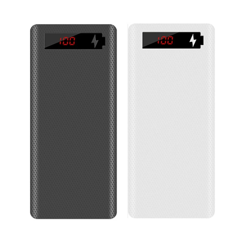 L8 LCD Display DIY 6x18650 Battery Case Power Bank Shell Portable External Box Without Battery Powerbank Protector