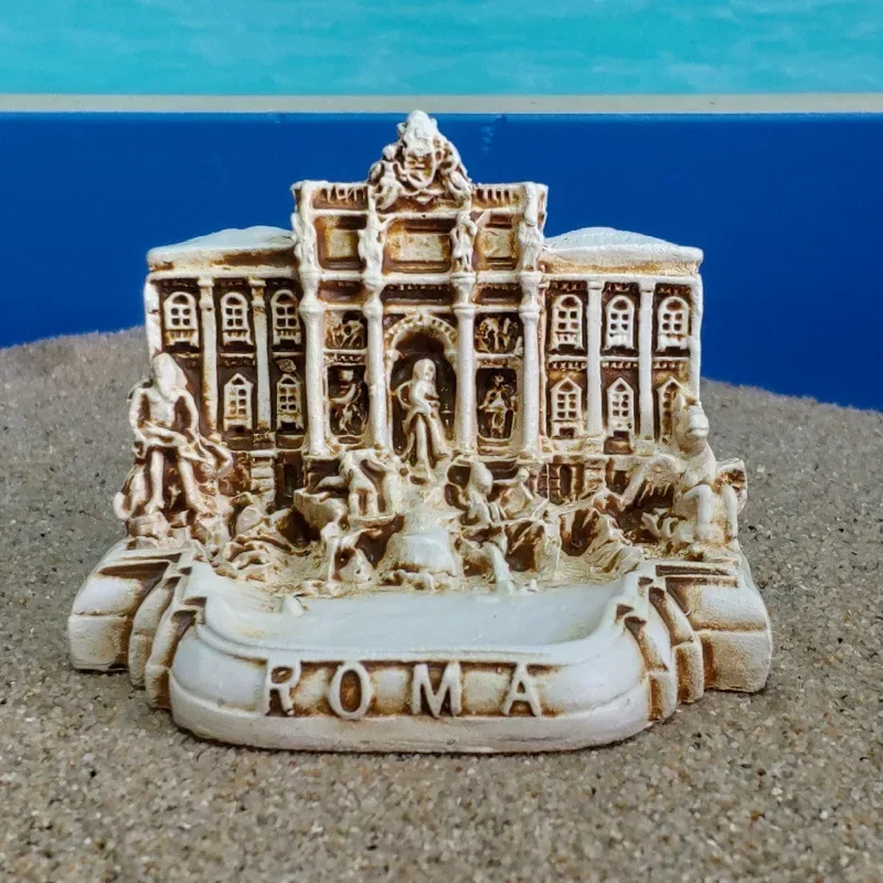 1 Pcs Rome Fontana Di Trevi Church Italy Rome Tourist Souvenir Sand Set Psychological Sand Table