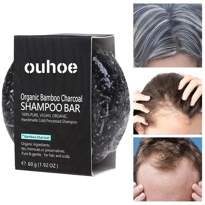 Bamboo Charcoal Shampoo Bar Dry shampoo Natural Organic Hair Conditioner Organic Grey Reverse Shampoo hair dye shampoo