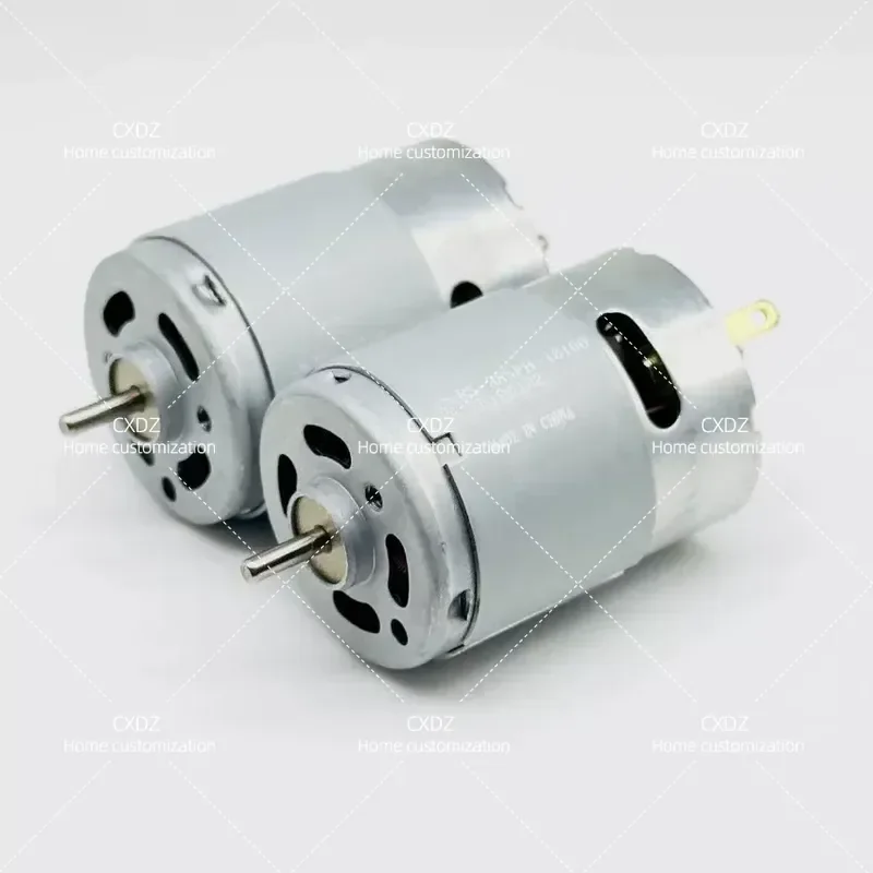 New High Speed RS-385PH-18100 Micro DC Carbon Brush Motor with Dual Output Shafts