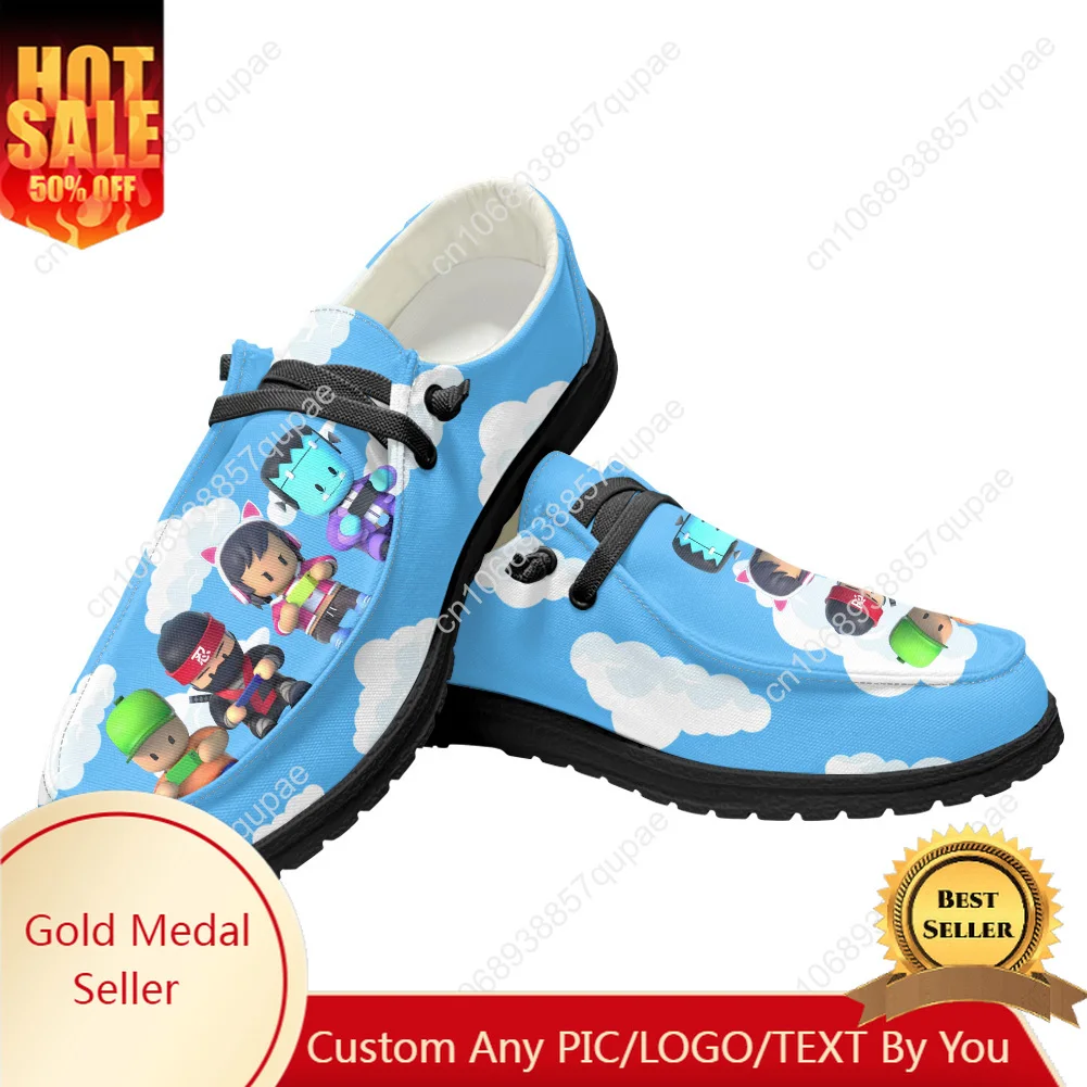 

Stumble Guys Anime Cartoon Game Men Woman Breathable Casual Flat Shoes Outdoor Sneakers Spring Summer Autumn Winter Custom Shoe