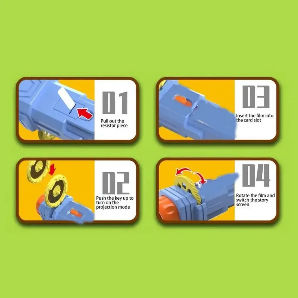 24 أنماط الطفل العارض الشعلة التعليمية المبكرة التفكير المنطقي التدريب الكرتون مصباح يدوي مصباح إسقاط الإدراك #2