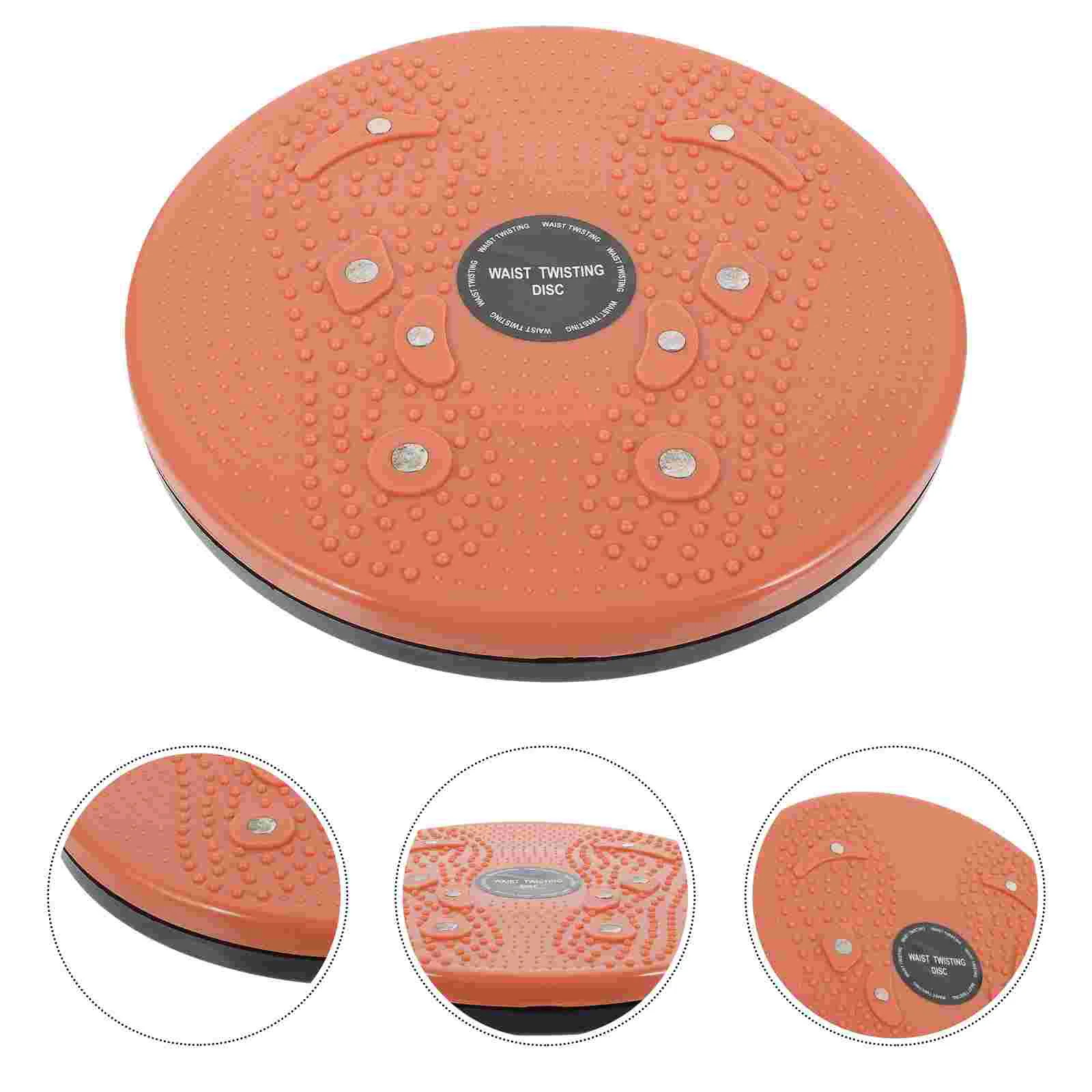 Roterende tailletrimmer Fitnessapparatuur Massagebord Afvallen Draaiende schijf Oranje plastic wendingen