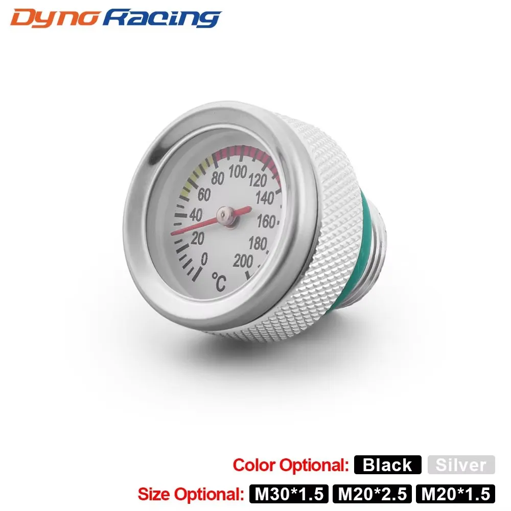 Tampas de Tanque de Combustível para Motocicletas com Medidor de Temperatura de Óleo 0-200 ℃   Medidor de Ponteiro com Rosca M20x1.5/M20x2.5/M30x1.5