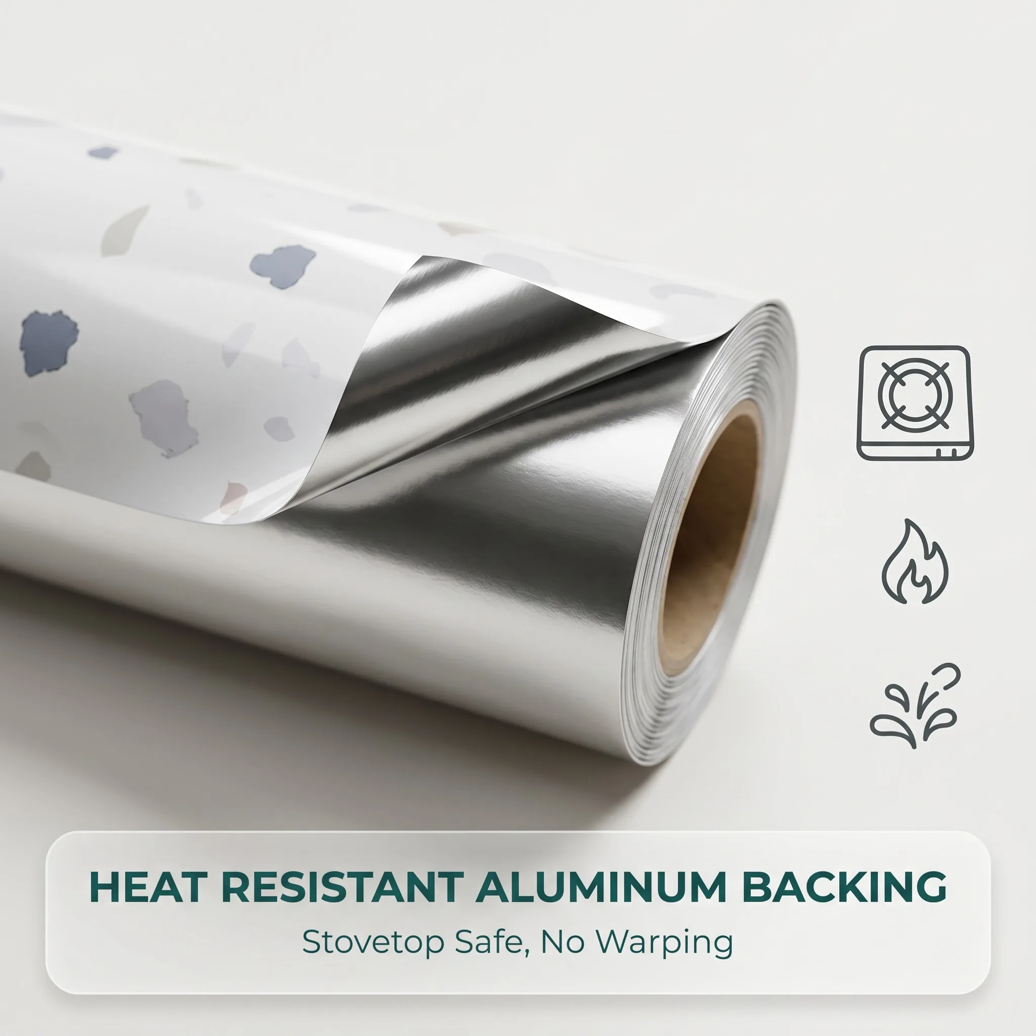 Tile Stickers Waterproof and Oil-proof Kitchen High Temperature Resistant Renovation Self-adhesive Cabinet Countertop Wallpaper