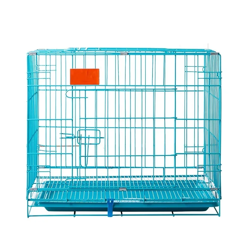 Thickened metal pet cage, foldable dog and cat cage, large, medium and small dog cat rabbit chicken cage