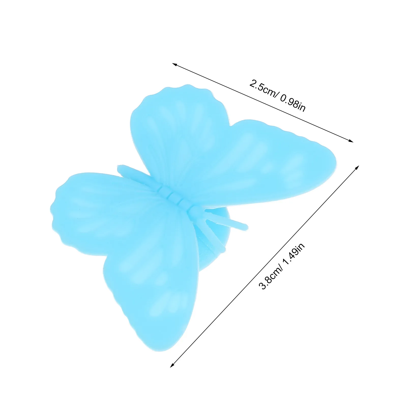 12 Pcs Silicone Wine Glass Labels Butterfly Drink Markers Charms For Glasses Tag Drinking Barware Cup Identifiers  For Party
