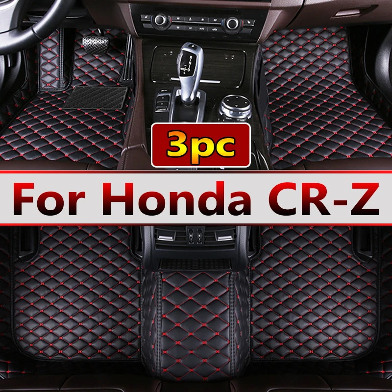 

Car Floor Mats For Honda CR-Z CRZ ZF1 ZF2 2010~2016 Mat Auto Foot Pads Luxury Leather Carpet Rug Interior Parts Car Accessories