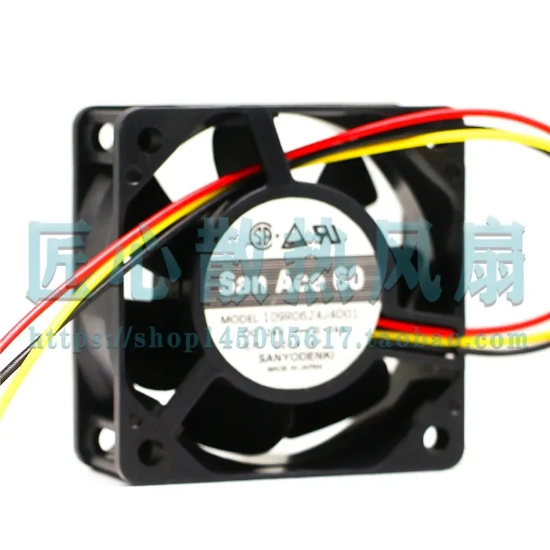 For 109R0624J4D01 Sanyo 6025 Inverter Cooling Fan 24V 0.24A 6CM/cm