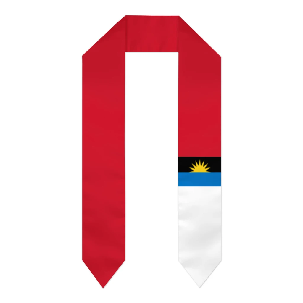 

Флаг Антигуа и Барбуды, толстый выпускной пояс, палантин, шарф, двусторонний палантин чести для выпускников, класс 2025 года