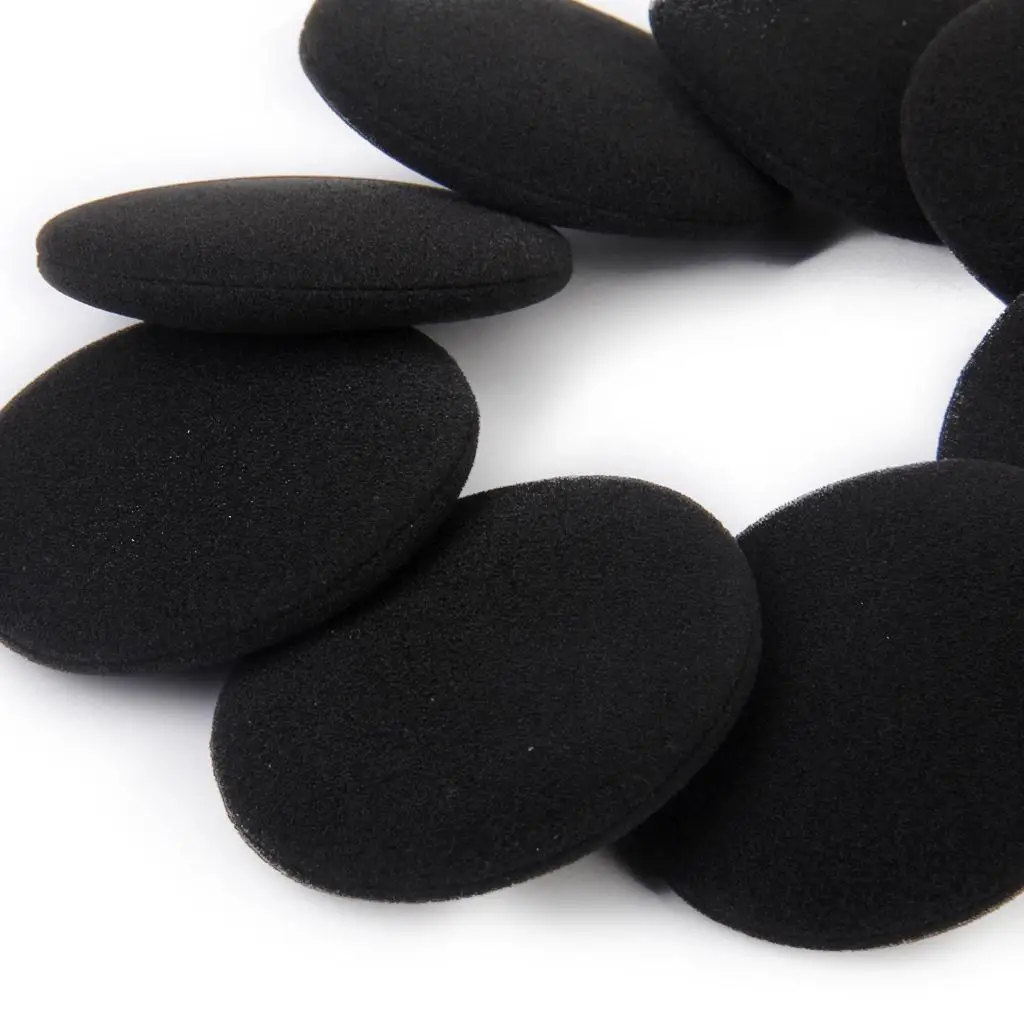 4pairs 65mm Ear Cushions Earpads for Headphones Earphones Black