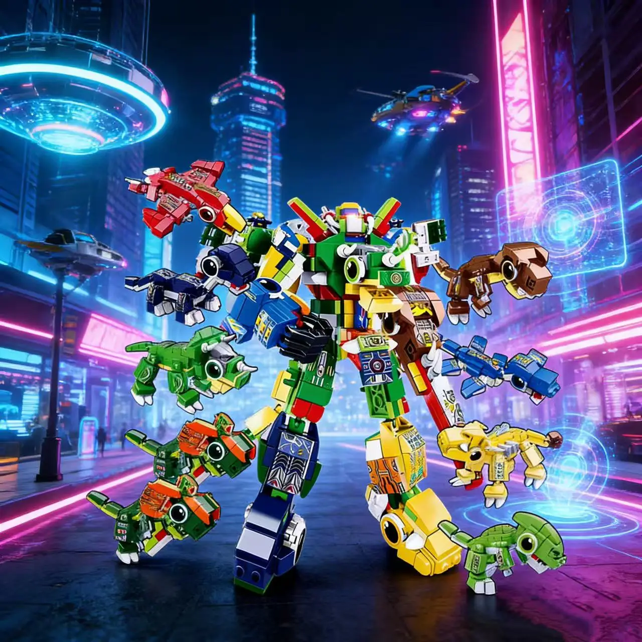 

Набор строительных блоков «Маленький дракон» — универсальный конструктор из восьми частей для детей