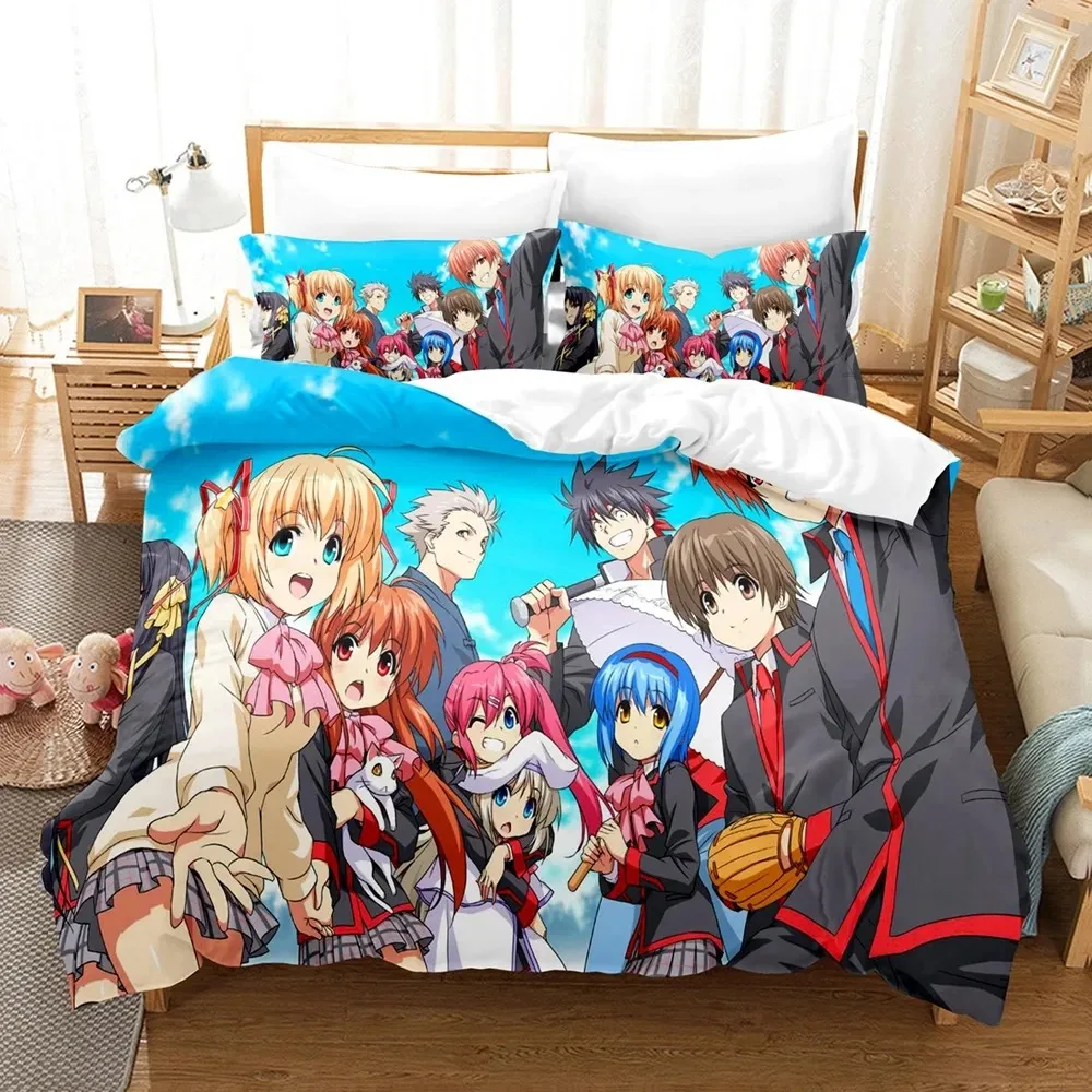 3D Print Anime Little Busters Bedding Set Boys Girls Twin Queen Size Duvet Cover Pillowcase Bed Kids Adult Home Textileextile