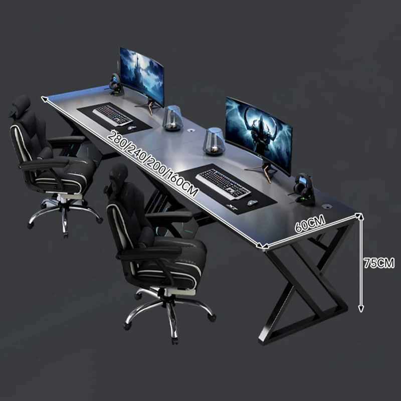 

Bedroom Double Home Gaming Table for Furniture Desktop E-sports Computer Tables Simple Student Office Desk