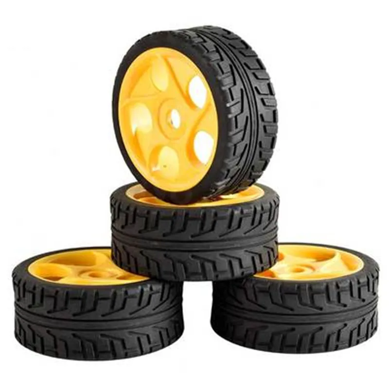 2Pcs RC Remote Control Car Buggy Tire HSP 100*43mm HUB HEX 17mm For 1/8 Nitro Baja Rubber Tyre Tires & Wheel Rim Foam Inserts