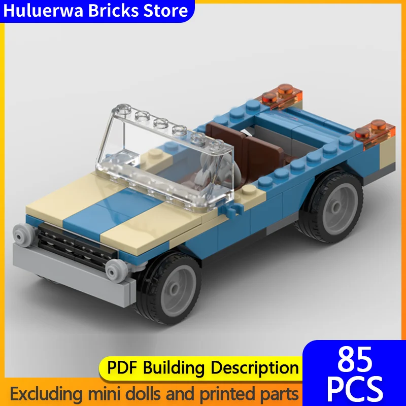 

Модель скоростного гоночного автомобиля MOC, строительные кирпичи, старый трансформируемый пикап, модульная технология, детские праздничные подарки, сборные игрушки