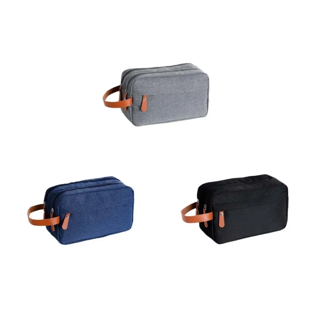 여행용 파우치 방수 남성 세면 가방 옥스포드 천 화장품 수납 여행용 가방 손잡이 메이크업 가방 가정용