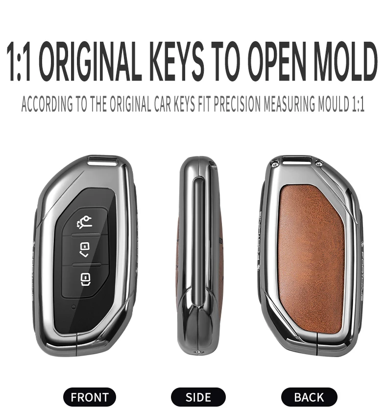 For DFSK Dongfeng Forthing Fengxing T5 EVO Remote Key Shell Car Zinc Alloy Car Key Case Cover Holder Chain