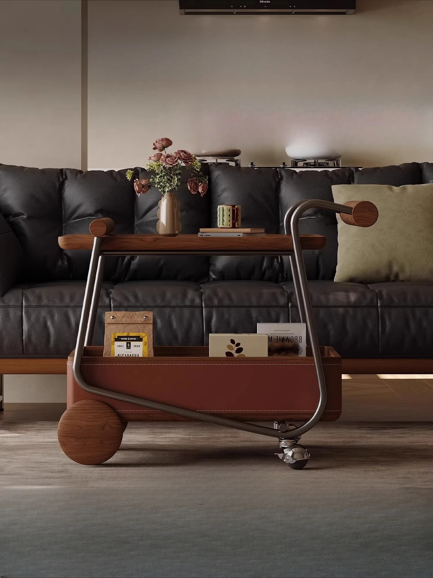 Used cart sofa side table movable coffee table living room for home use